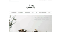 Desktop Screenshot of minorgoods.com